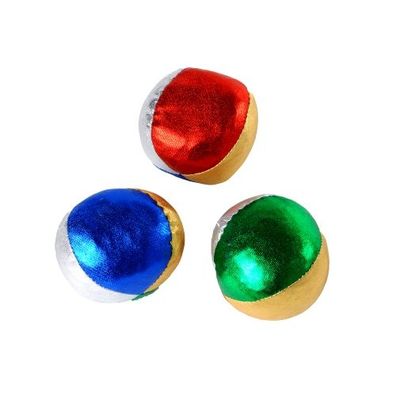 Jonglierbälle 60 mm - metallic - 3 Stück