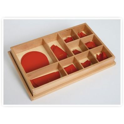 Kasten mit Bruchrechenkreisen - 112-teilig