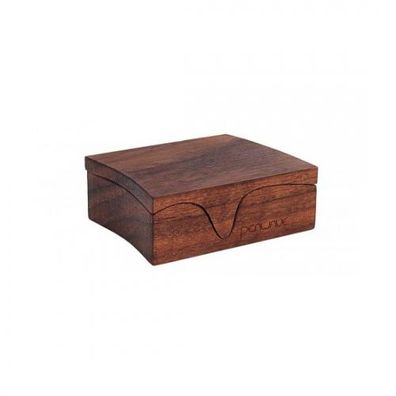 KRAX Penwave - Nussbaum - Stifthalter - Namensschild oder Visitenkartenhalter