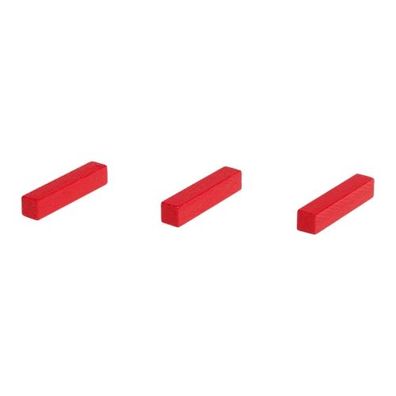Legestäbchen - Spielsteine - Straße - Holz - rot - 25 mm