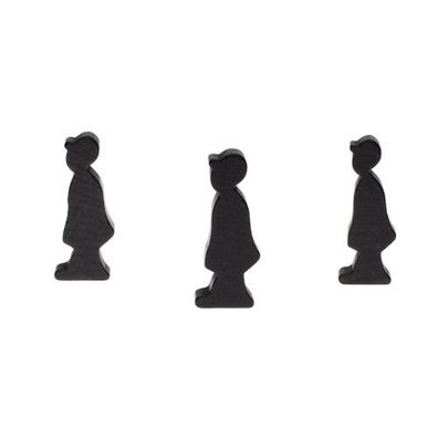 Männchen mit Cap - 14x36x8mm - schwarz