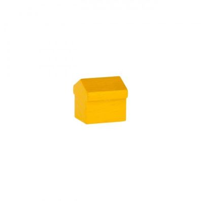 Monopoly Haus - 12x13x12mm - gelb