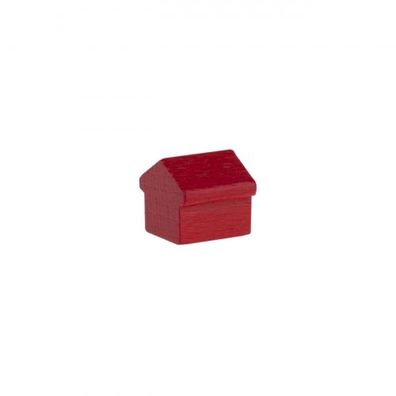 Monopoly Haus - 12x13x12mm - rot