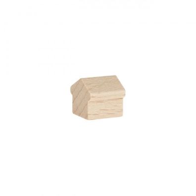 Monopoly Haus - 12x13x12mm - natur