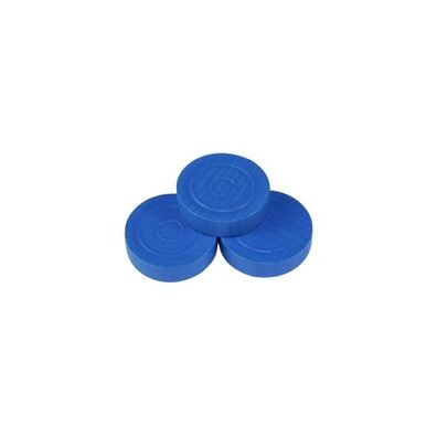 Mühlestein - Dame - Backgammonstein - 25x7mm - blau