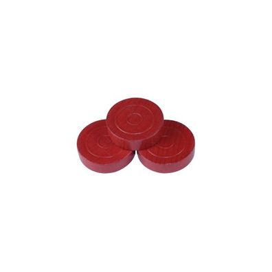 Mühlestein - Dame - Backgammonstein - 25x7mm - rot
