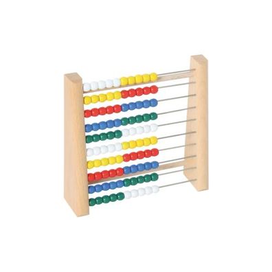 Rechenrahmen mit 100 bunten Perlen