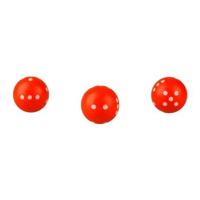 Rundwürfel - Würfel rund - orange - neon - 21mm