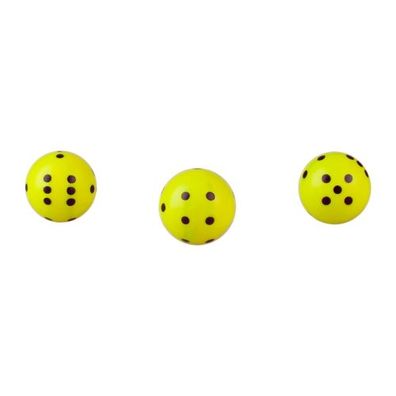 Rundwürfel - Würfel rund - gelb - neon - 21mm