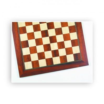 Schachbrett - Afrikanisches Padouk und Esche - Breite 54 cm - Feldgröße 55 mm