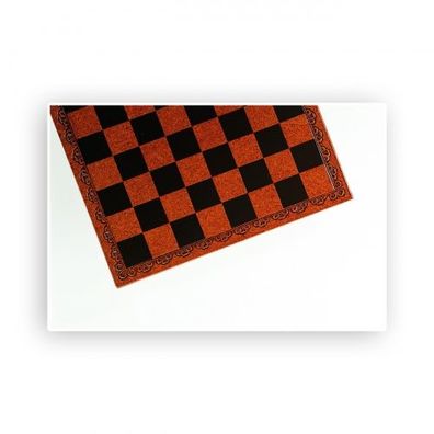 Schachbrett - Salpaleder - schwarz und braun - Breite 46 cm - Feldgröße 50 mm