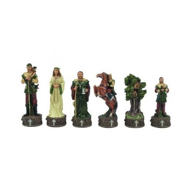 Schachfiguren - gemahlener Stein - Robin Hood - Königshöhe 80mm