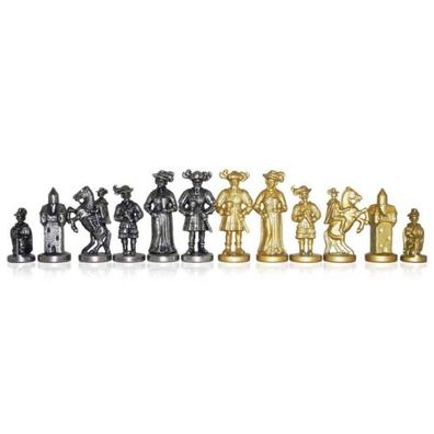 Schachfiguren - Metall - Landsknecht - Königshöhe 88mm