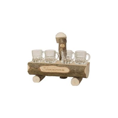 Schnapsbrunnen mit 4 Krügerl