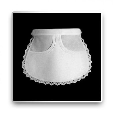 Servierschürze - weiß - 25 cm