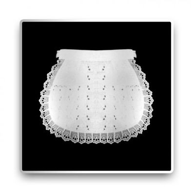 Servierschürze - weiß - 25 cm