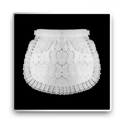 Servierschürze - weiß - 26 cm