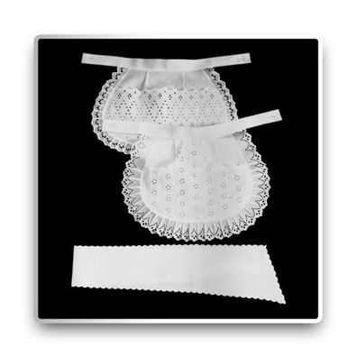 Servierschürze - weiß - 26 cm