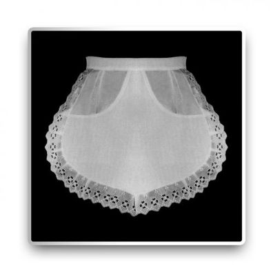 Servierschürze - weiß - 35 cm