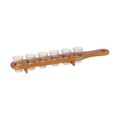 Shooter Gläser 6er Set mit Holzgestell