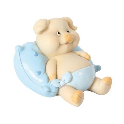 Spardose Baby-Schweinchen blau