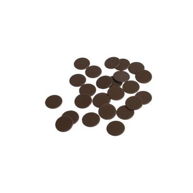 Spielchips - 16 mm - braun - matt