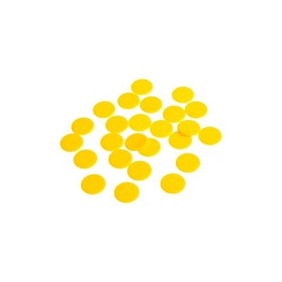 Spielchips - 16 mm - gelb - matt