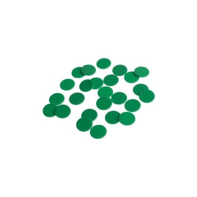 Spielchips - 16 mm - grün - matt
