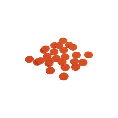 Spielchips - 16 mm - orange - matt