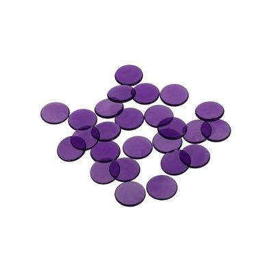 Spielchips - 16 mm - lila - transparent