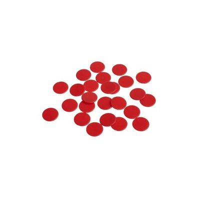 Spielchips - 16 mm - rot - matt