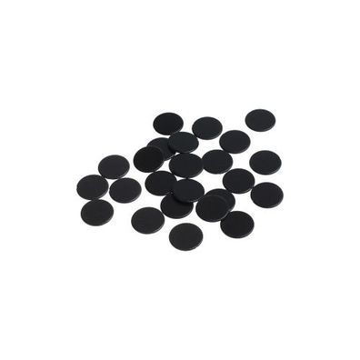 Spielchips - 16 mm - schwarz - matt