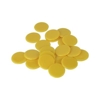 Spielchips - 22 mm - gelb
