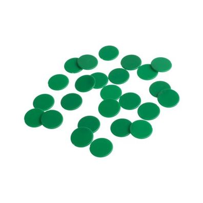 Spielchips - 22 mm - grün - matt