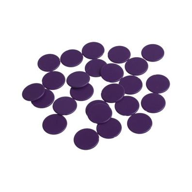 Spielchips - 22 mm - lila - matt
