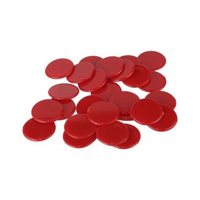 Spielchips - 22 mm - rot