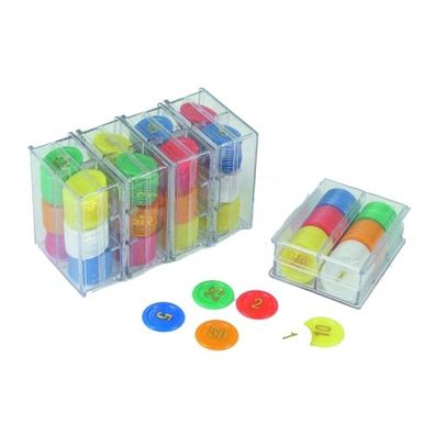 Spielchips - Roulettchips - Jetons - mit Werten - 240 Stück