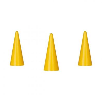 Spielfigur Kegel - stapelbar - gelb - Kunststoff - 35 x 15 mm