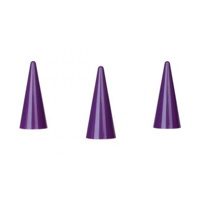 Spielfigur Kegel - stapelbar - lila - Kunststoff - 35 x 15 mm