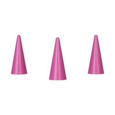 Spielfigur Kegel - stapelbar - rosa - Kunststoff - 35 x 15 mm