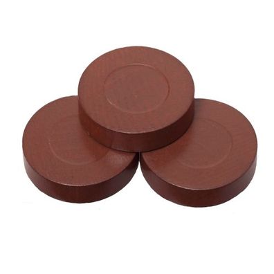 Spielsteine - rund - Holz - braun - 28 x 7 mm