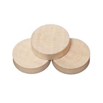 Spielsteine - rund - Holz - hell - 28 x 7 mm
