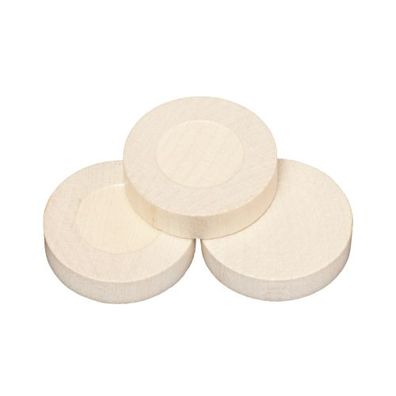 Spielsteine - rund - Holz - natur - 28 x 7 mm