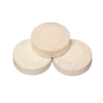 Spielsteine - rund - Holz - hell - 31 x 8 mm