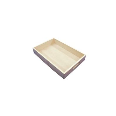 Spielzeugkiste - Großer Kasten - 50x33,5x8cm - natur - 33mm