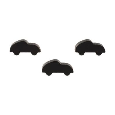 Sportwagen - Auto - 25x11x8mm - schwarz