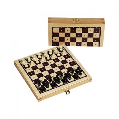 Steckschach - Holz - bedruckt - 16x8 cm