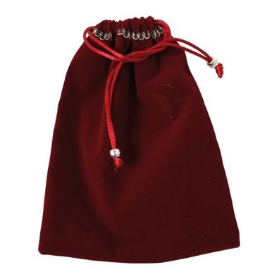 Stoffbeutel aus Samt - ca. 180 x 135 mm - bordeaux - Exklusiv