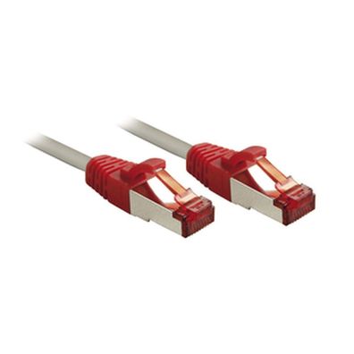 LINDY Patchkabel Cat6 CrossOver S/FTP grau/rot 10m