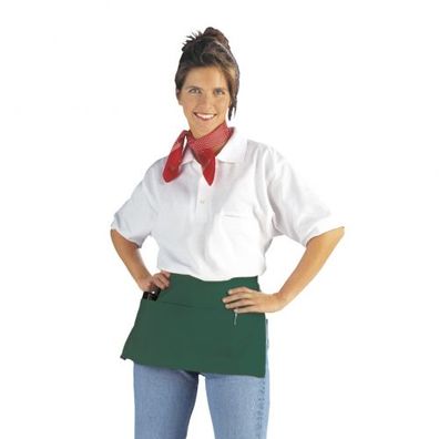 Taschenschürze - dunkelgrün - 50x27 cm